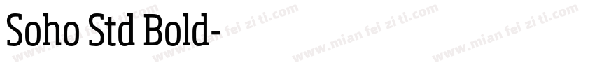 Soho Std Bold字体转换